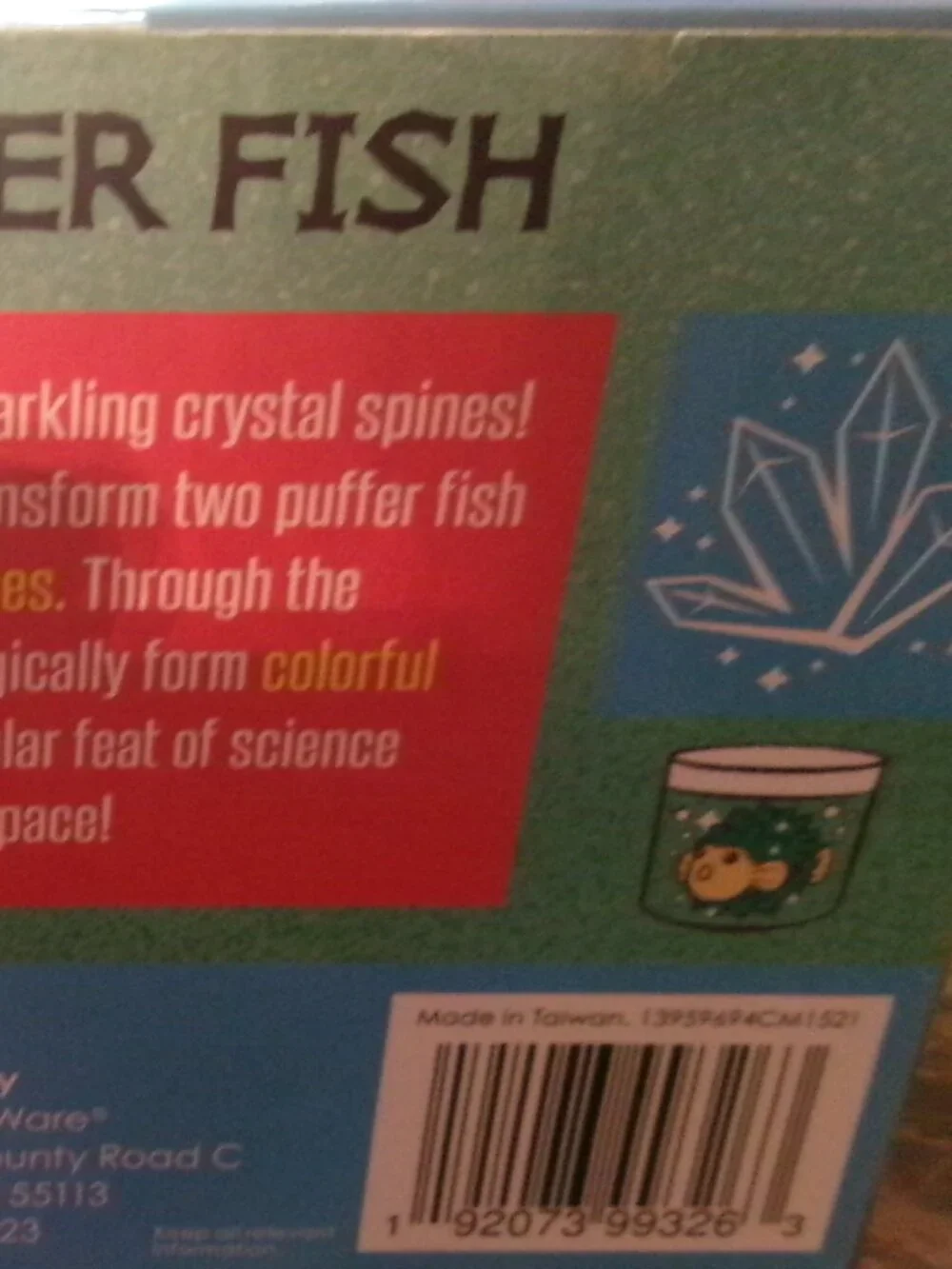 NWT Crystal Pufferfish